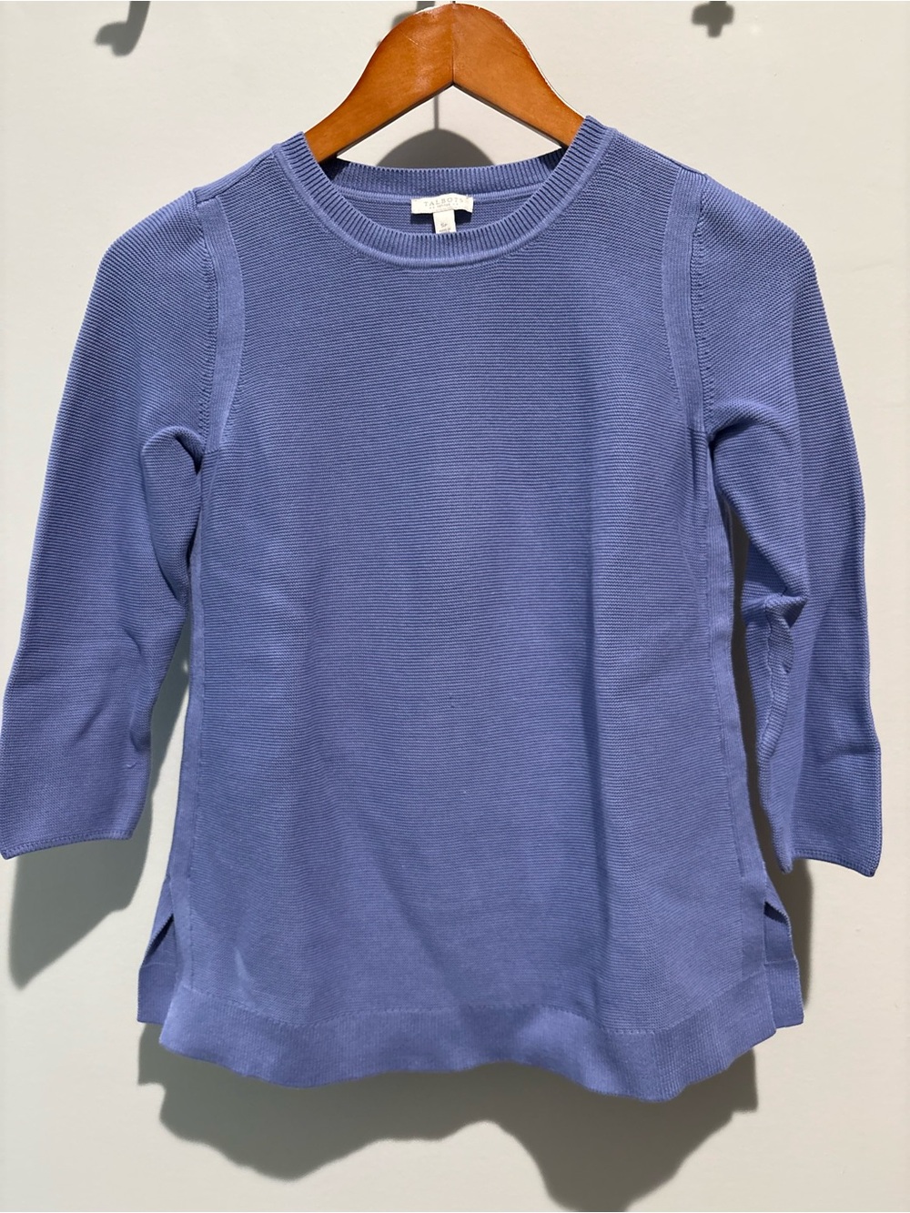 Talbots Classic Crewneck Sweater - Lavender Blue